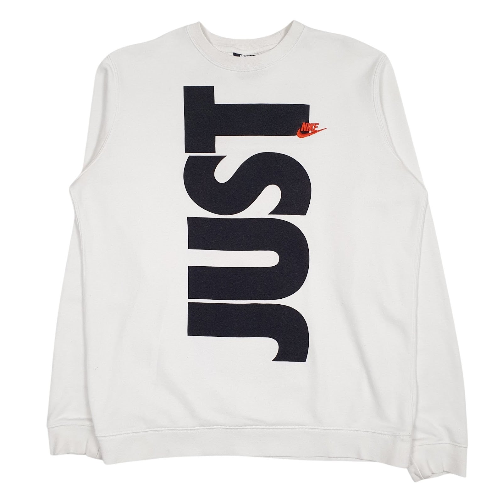 Mens White Nike  Crewneck Jumper