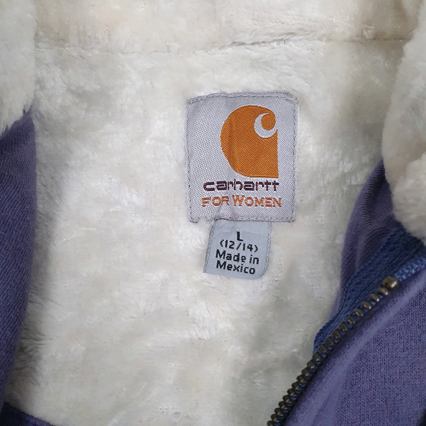 Womens Purple Carhartt  Full Zip Jumper