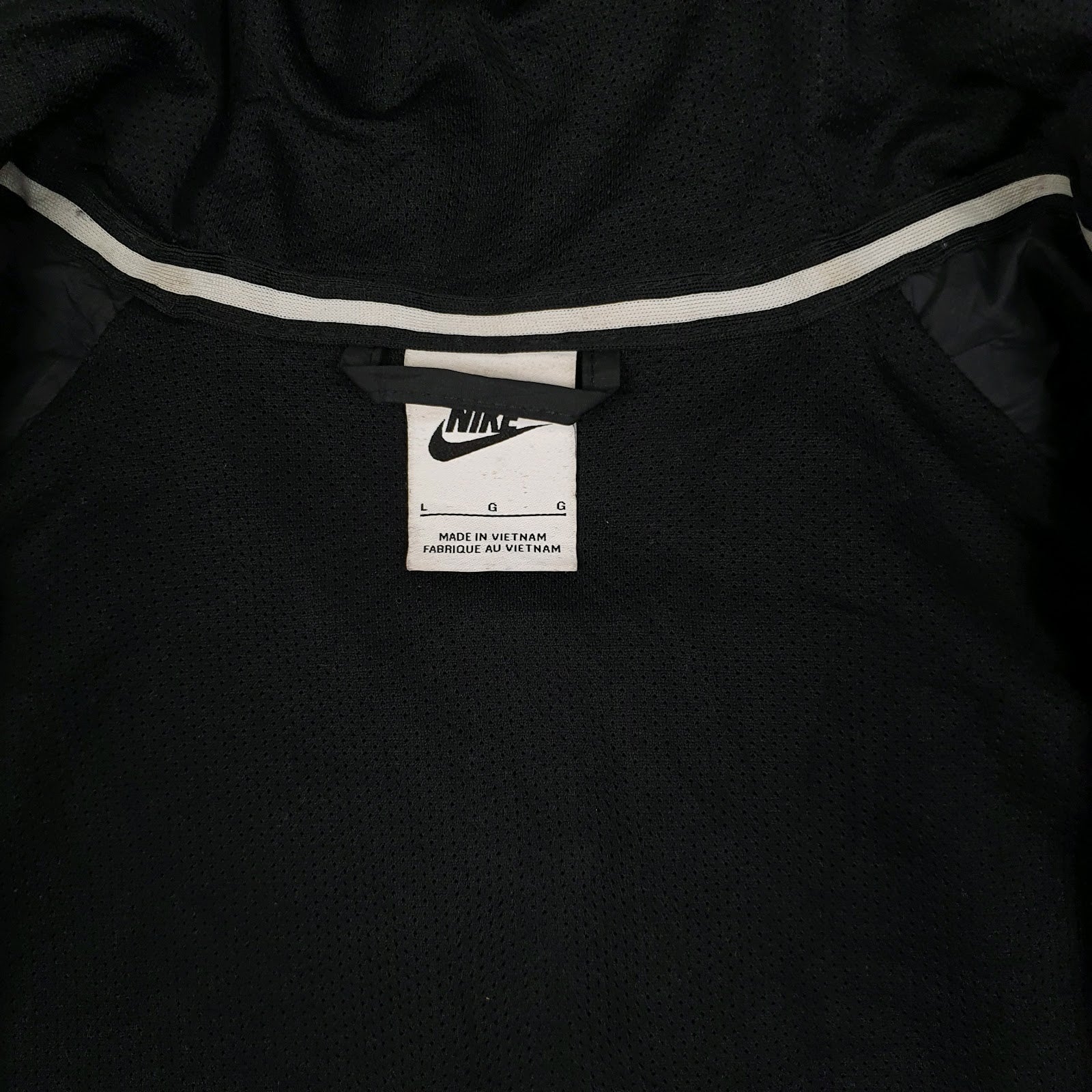 Mens Black Nike Windrunner Quarter Zip Coat