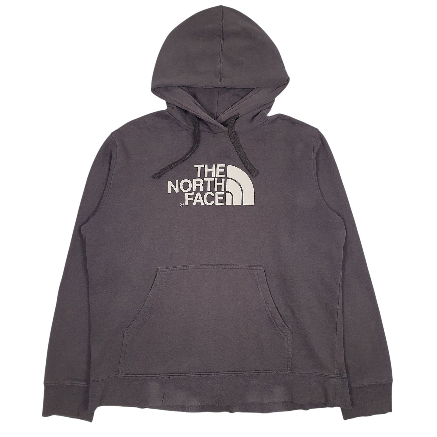 Womens Grey The North Face Spellout Hoodie Jumper