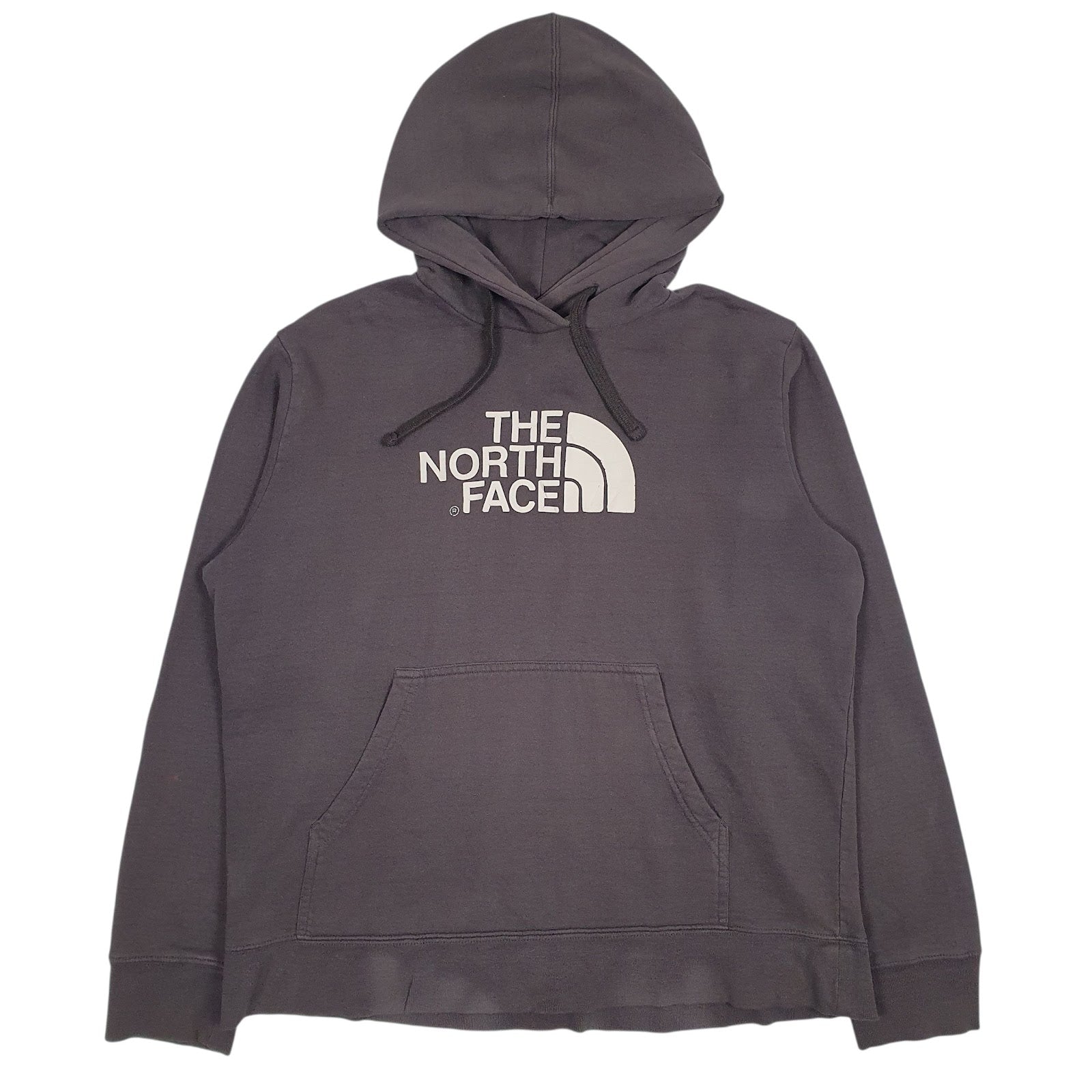 Womens Grey The North Face Spellout Hoodie Jumper