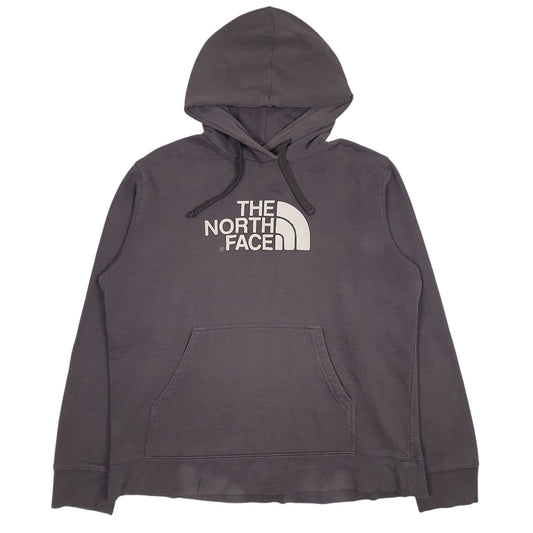 Womens Grey The North Face Spellout Hoodie Jumper