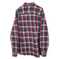 Mens Blue Zara Distressed Flannel  Shirt