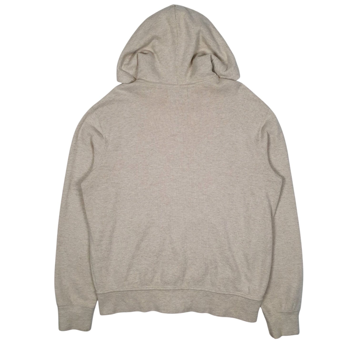 Mens Cream Polo Ralph Lauren Hoodie Full Zip Jumper