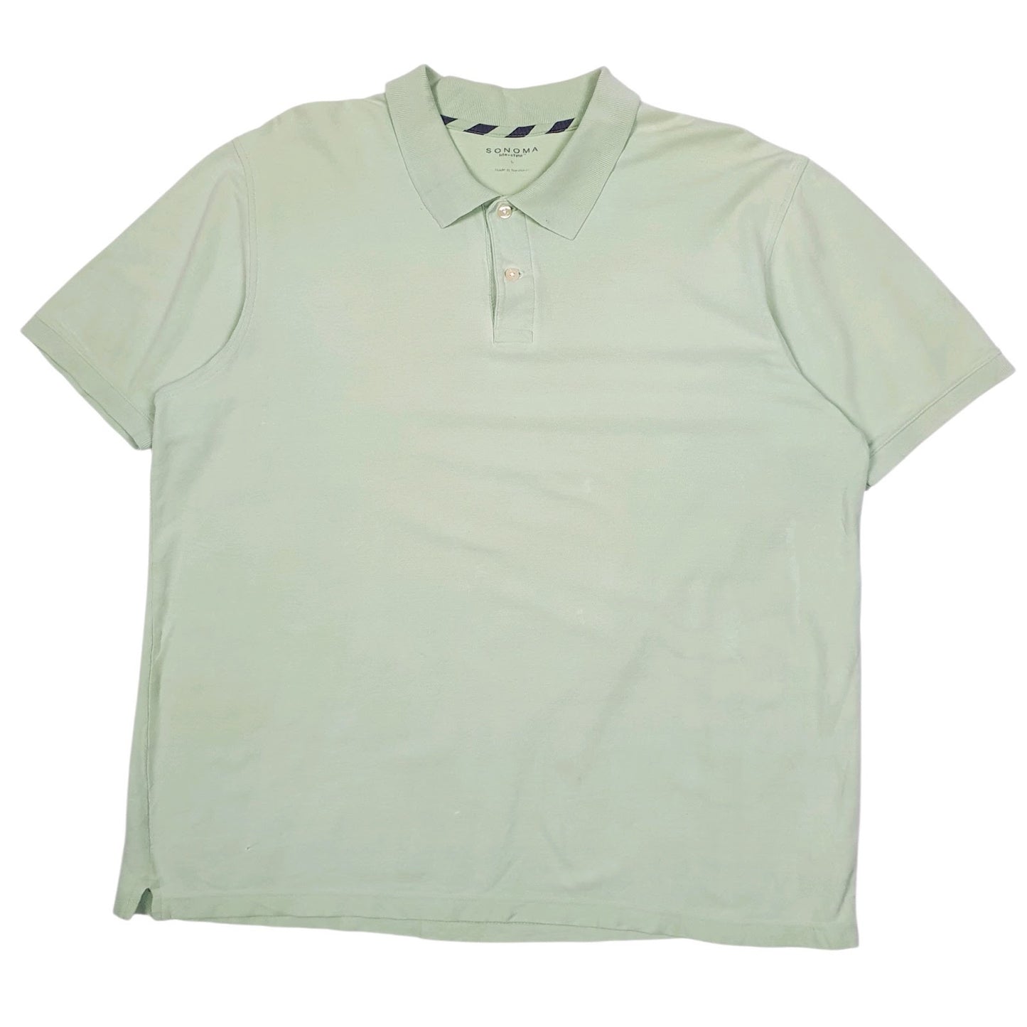 Mens Green Sonoma  Short Sleeve Polo Shirt