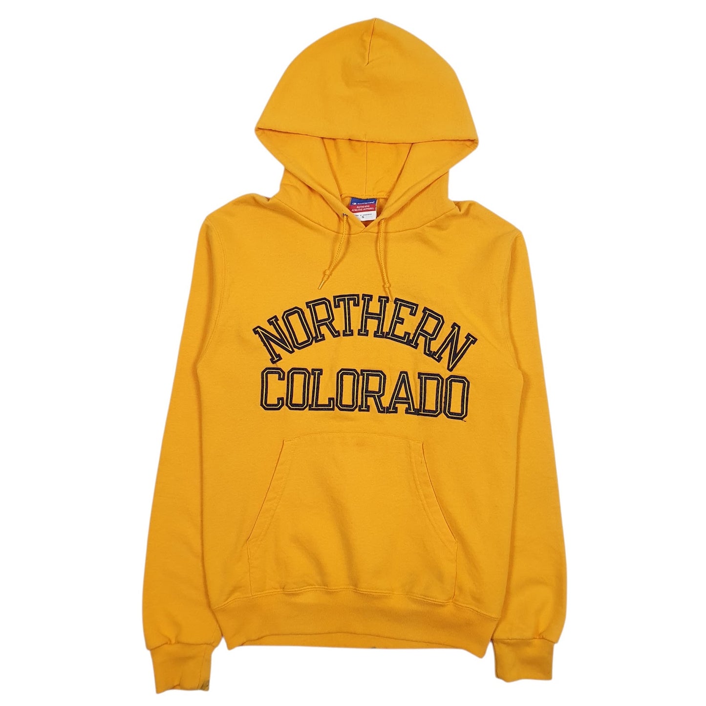 Mens Yellow Champion Northern Colorado Hoodie Jumper