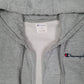 Mens Grey Champion Hoodie Full Zip Jumper