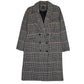 Womens Grey Primark Longline Formal Houndstooth Dogtooth  Coat