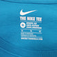 Womens Blue Nike Spellout  T Shirt