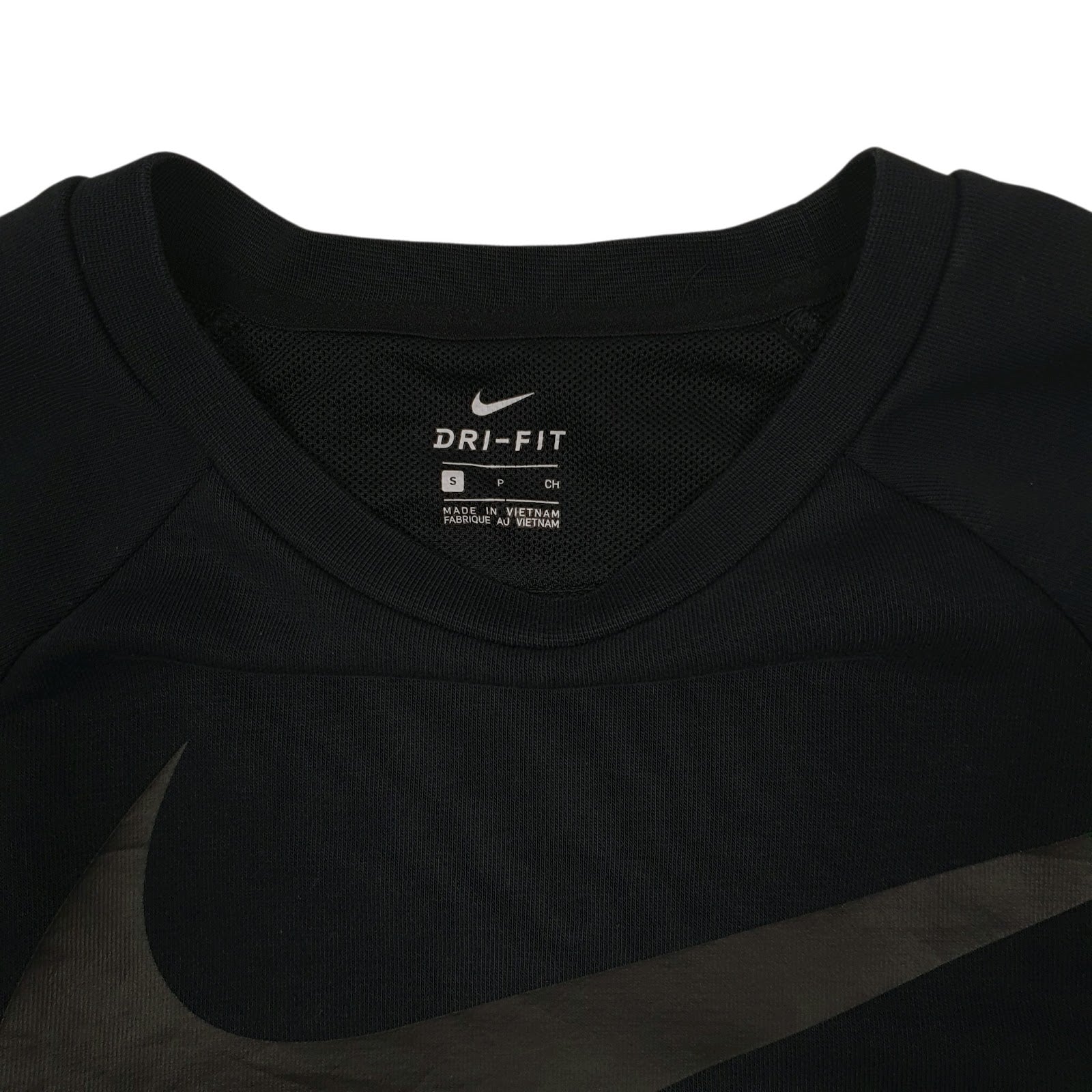 Womens Black Nike Dri Fit Crewneck Jumper