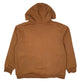 Mens Brown Wrangler Sherpa Lined Hoodie Heavyweight Workwear Full Zip Jumper