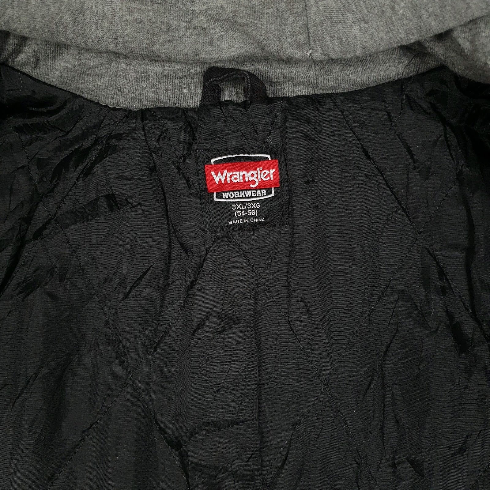 Mens Black Wrangler Hoodie Chore  Coat