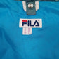 Womens Blue Fila Vintage 90s Magic Line  Coat