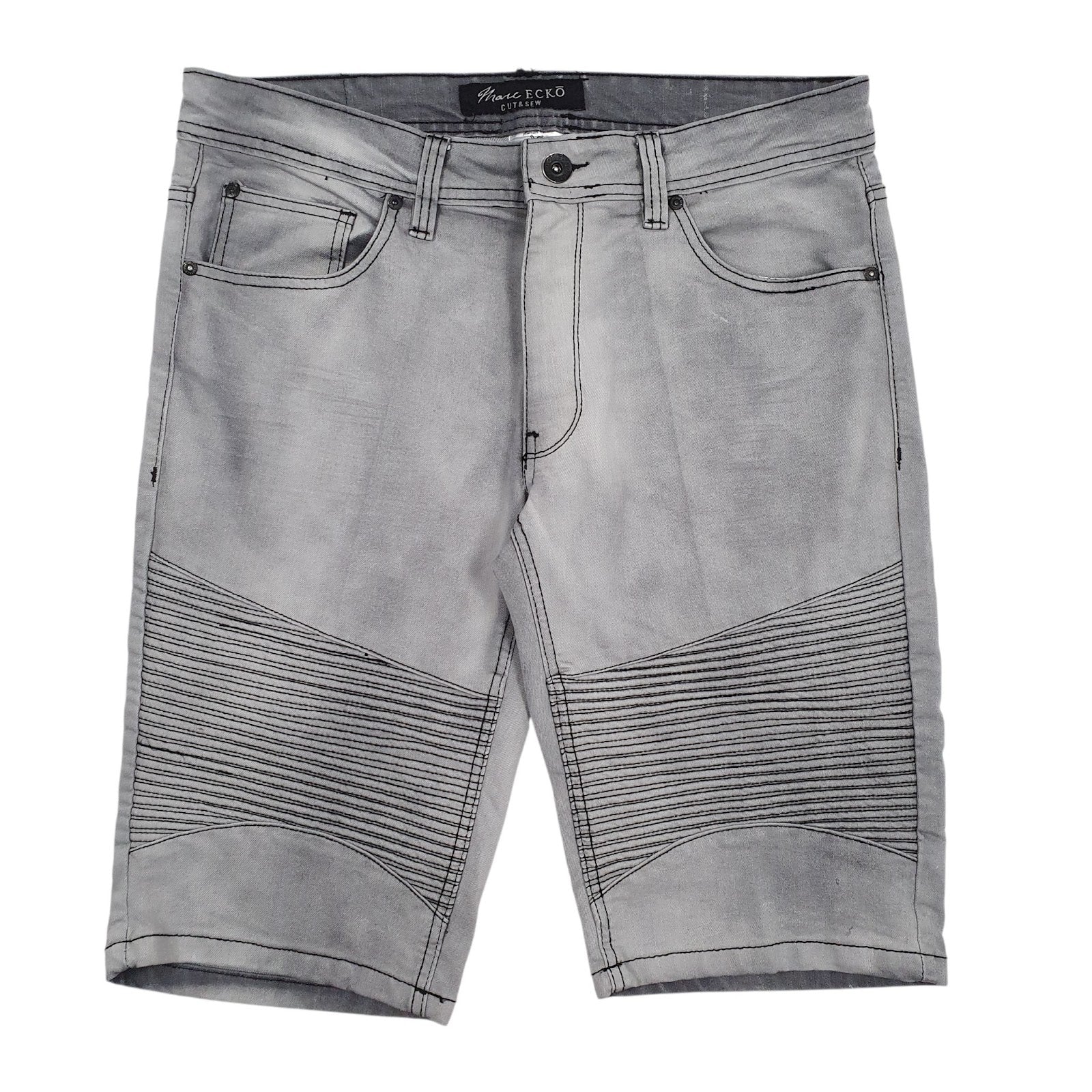 Mens Grey Marc Ecko  Denim Shorts