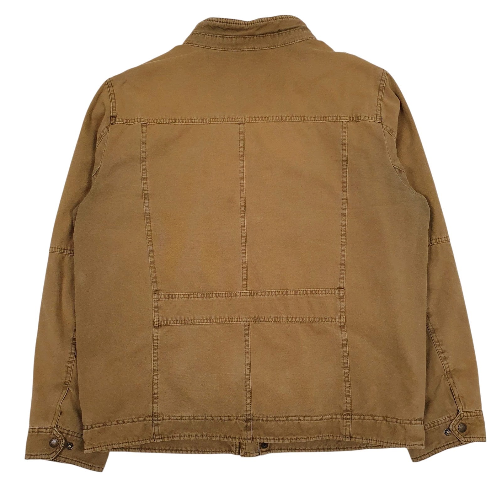 Mens Brown Levis Sherpa Lined Military  Coat