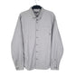 Mens Grey Eddie Bauer Heavy Herringbone Long Sleeve Shirt