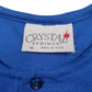 Mens Blue Crystal Springs Vintage 90s Made In USA  Polo Shirt
