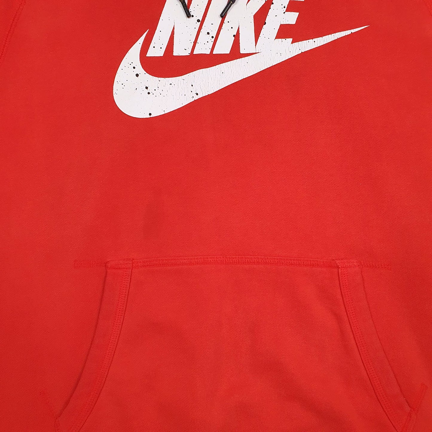 Mens Red Nike Spellout Hoodie Jumper