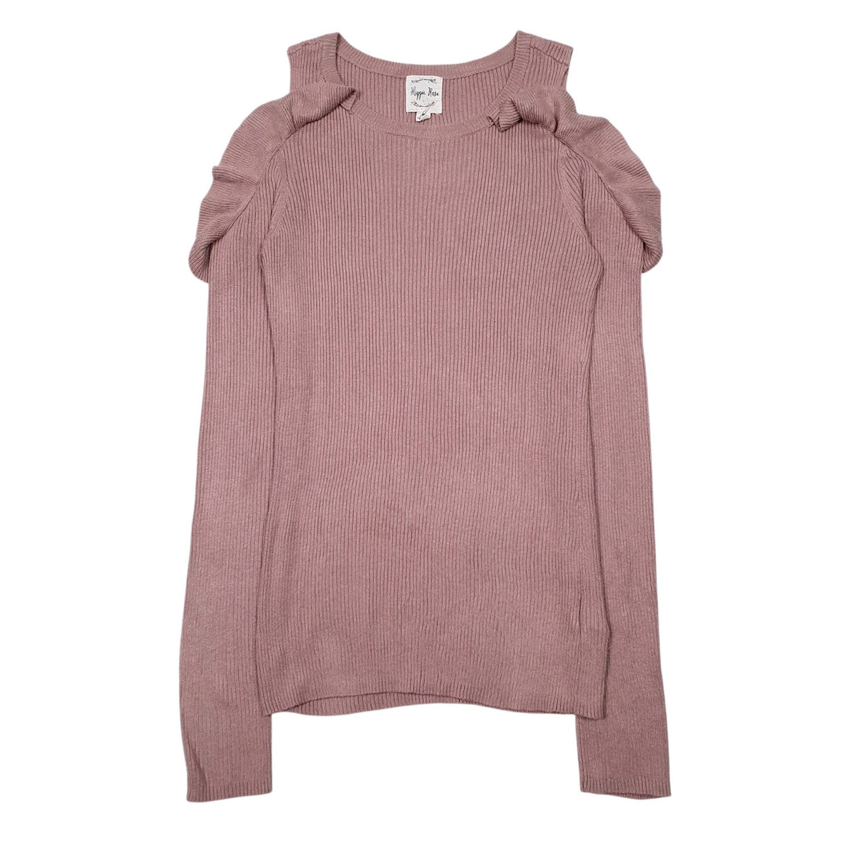 Womens Pink Hippie Rose  Crewneck Jumper