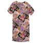 Womens Pink Isotta  Short Sleeve Dress