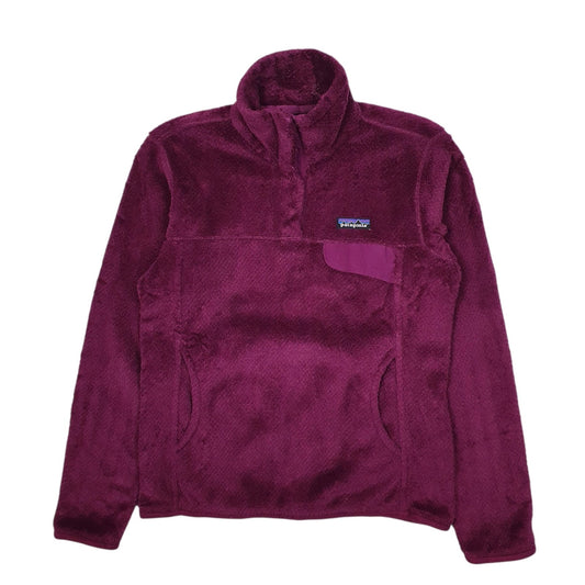 Womens Purple Patagonia Re Tool Snap T Quarter Zip Jumper