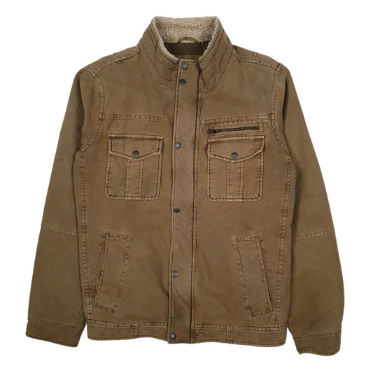 Mens Beige Levis Bomber Military  Coat