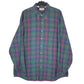 Mens Green L.L.Bean Flannel Vintage 90s Made In USA Long Sleeve Shirt