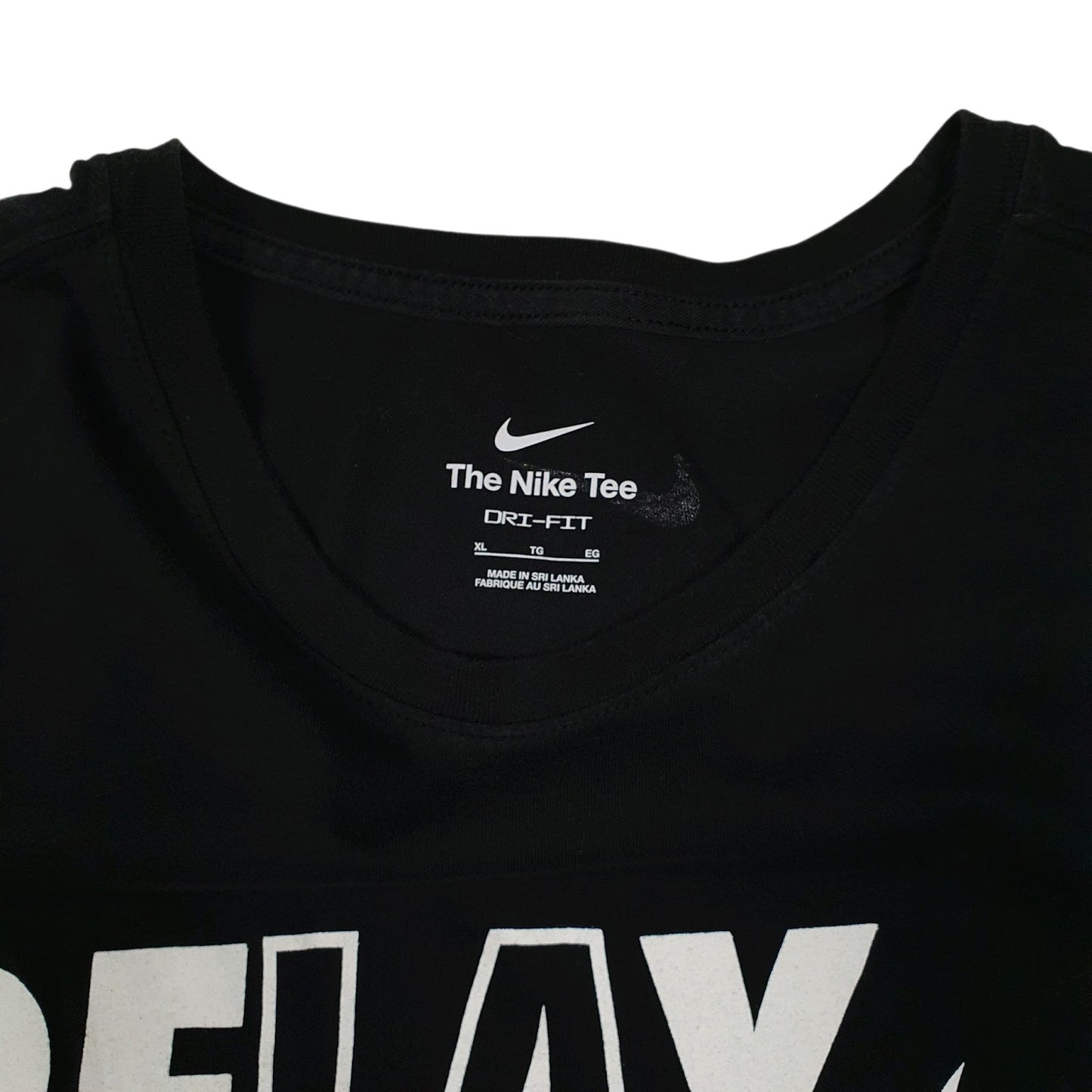 Mens Black Nike Relay  T Shirt
