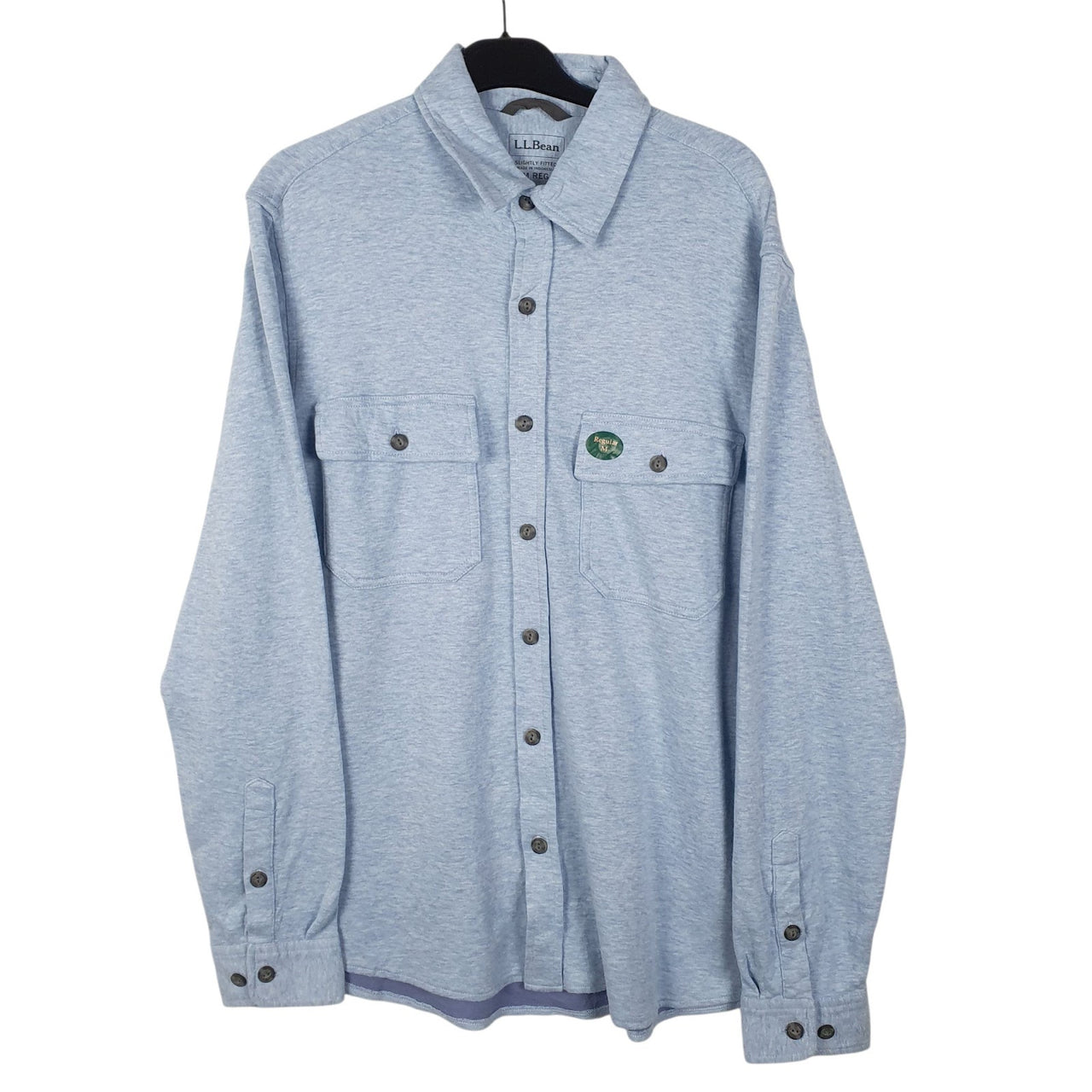 Mens Blue L.L.Bean  Long Sleeve Shirt