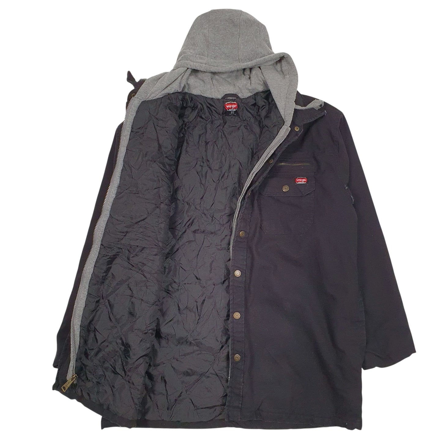 Mens Black Wrangler Padded  Coat
