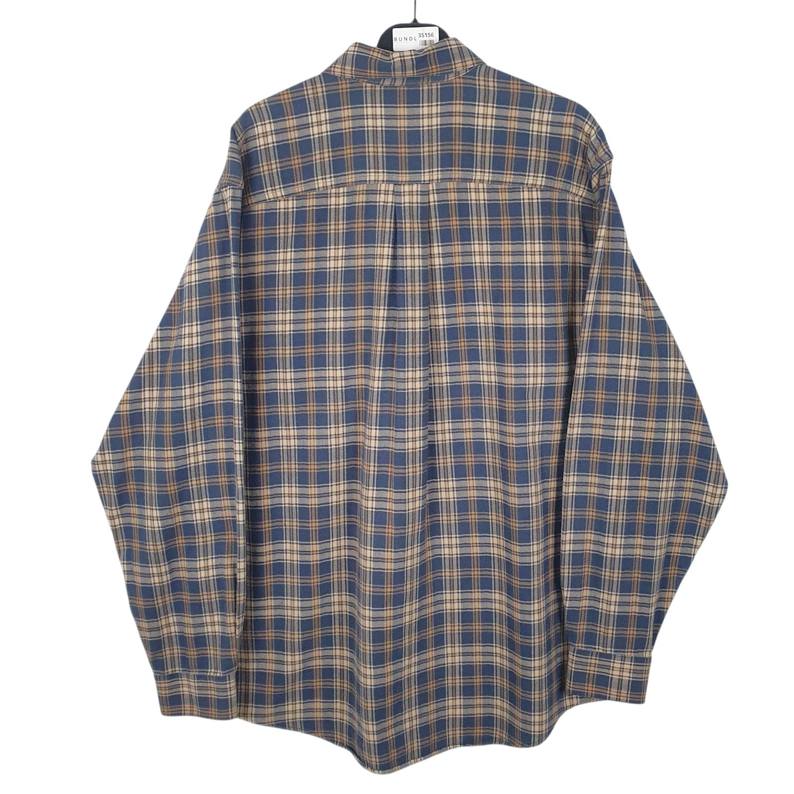 Mens Brown L.L.Bean Flannel  Shirt