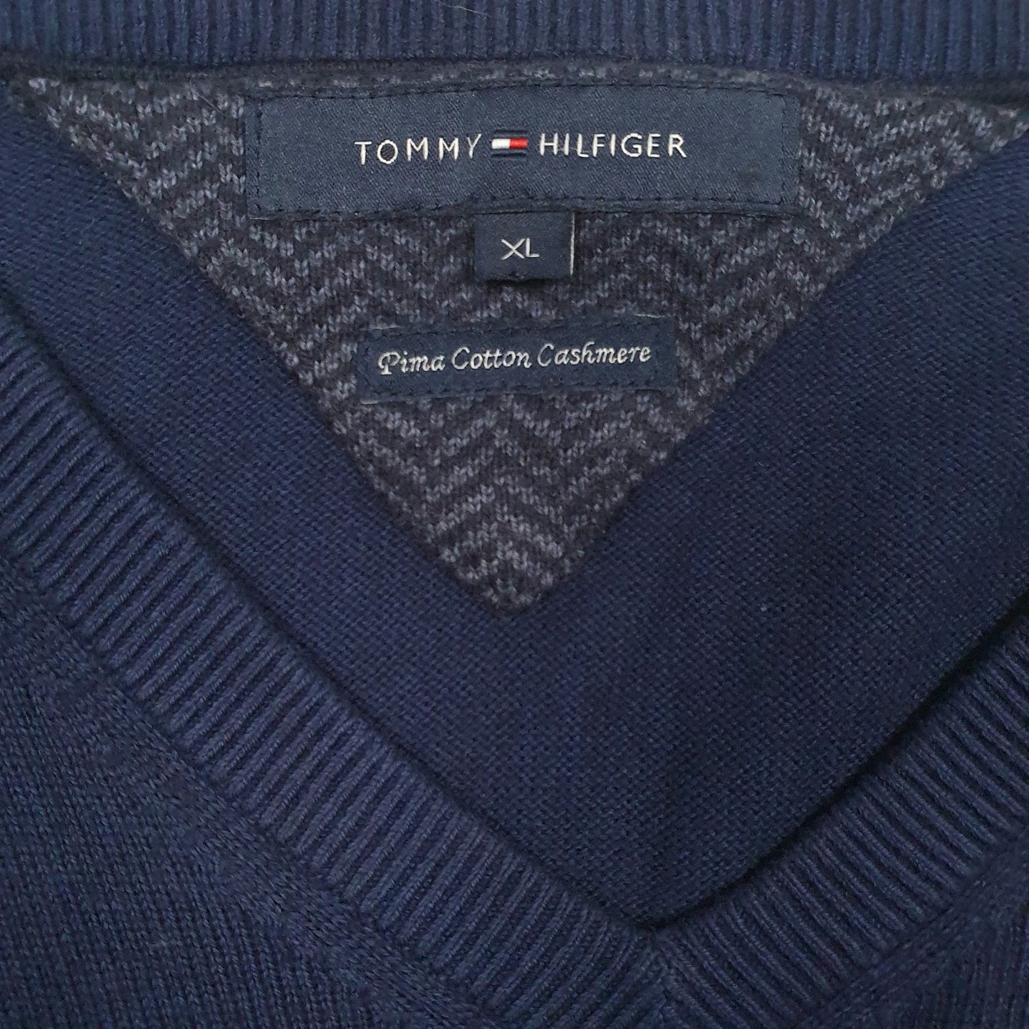 Mens Navy Tommy Hilfiger  Crewneck Jumper