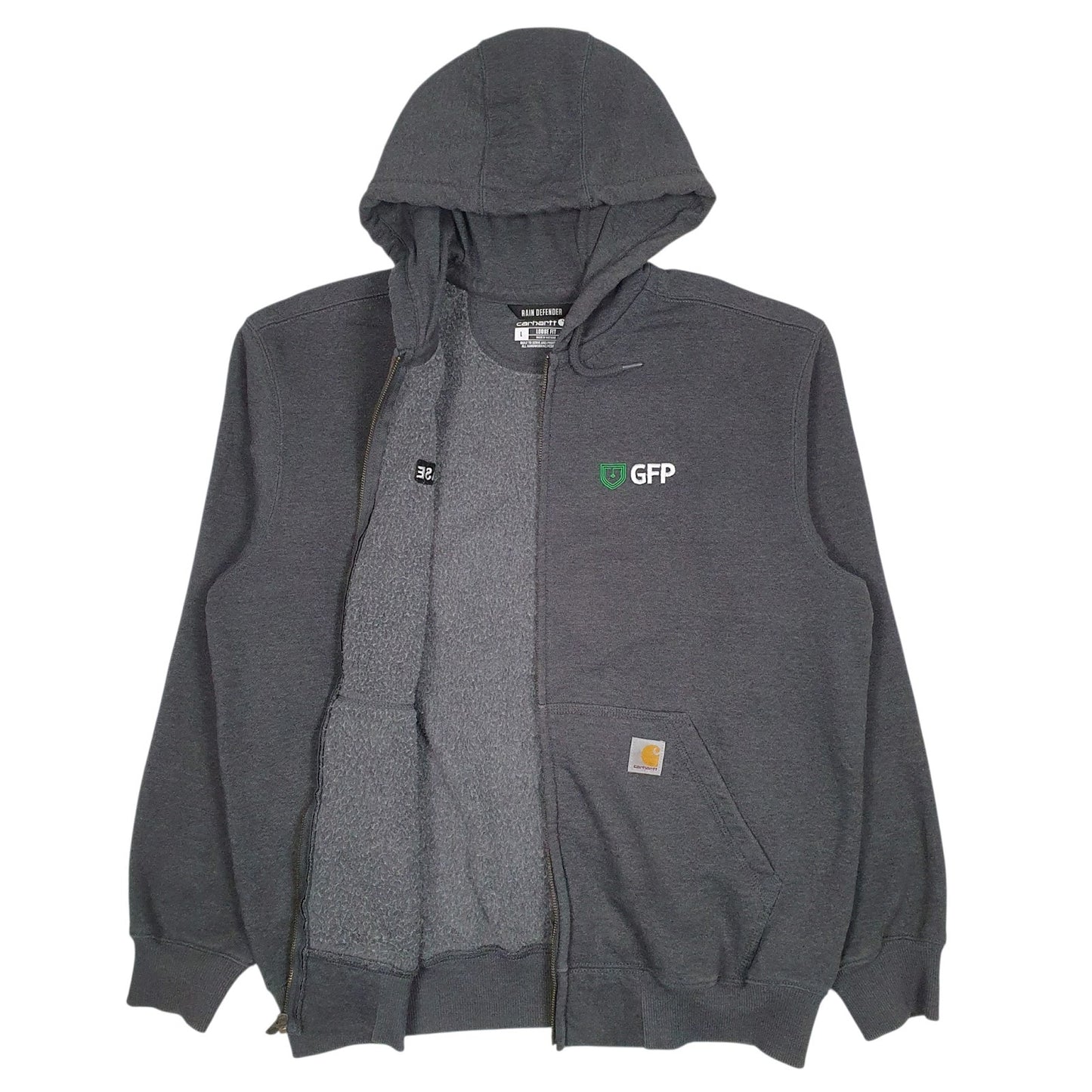 Mens Grey Carhartt  Full Zip Jumper