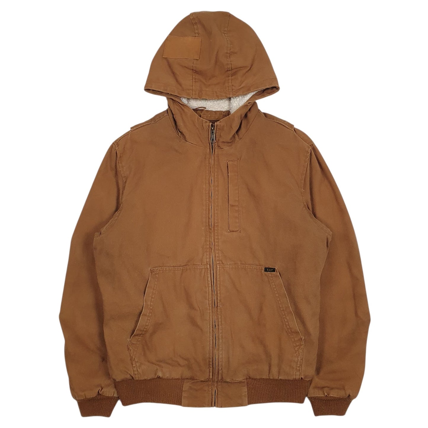 Mens Brown Lee Sherpa Lined  Coat