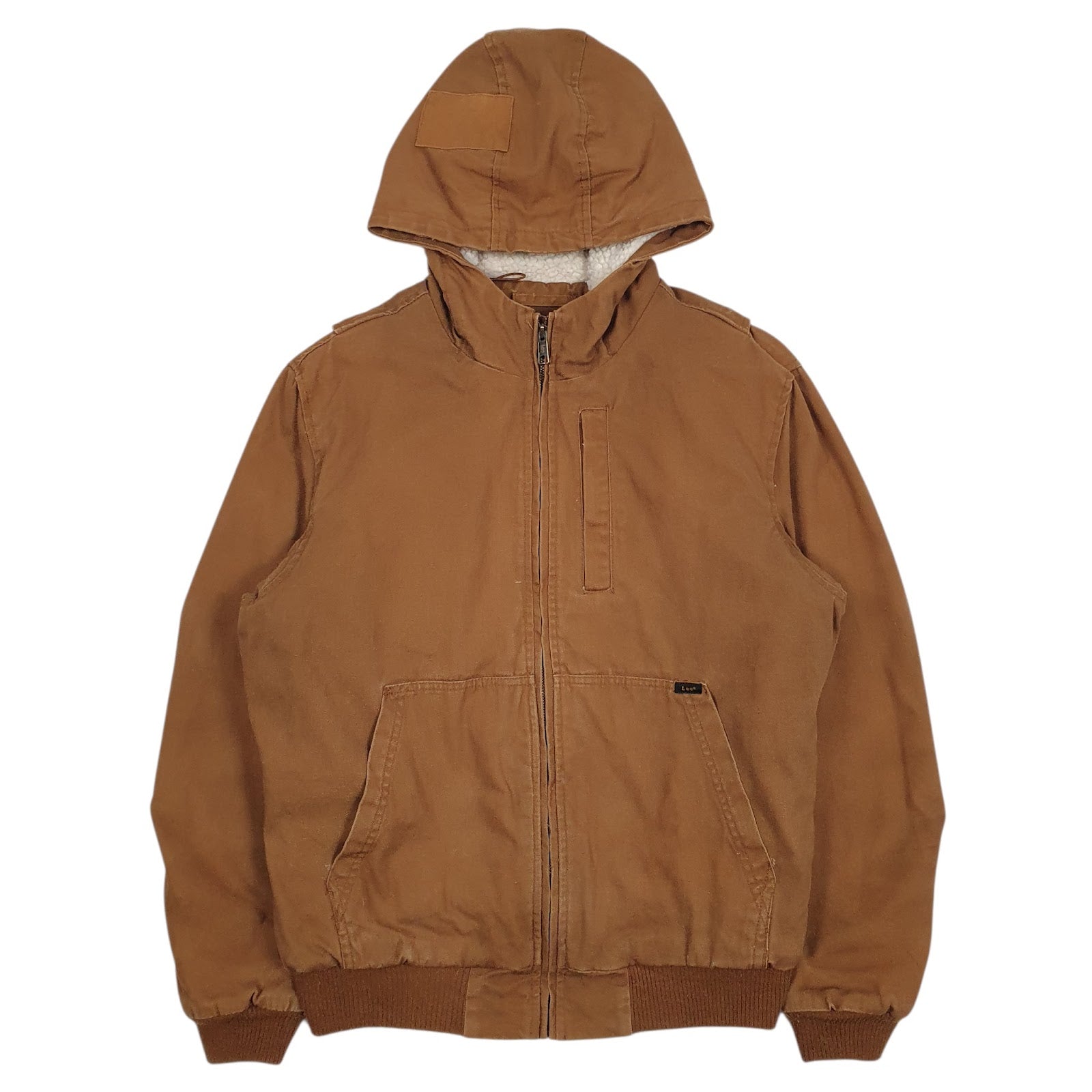 Mens Brown Lee Sherpa Lined  Coat