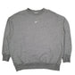 Womens Grey Nike Baggy Oversized Crewneck Jumper