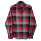 Mens Grey Eddie Bauer Flannel Long Sleeve Shirt