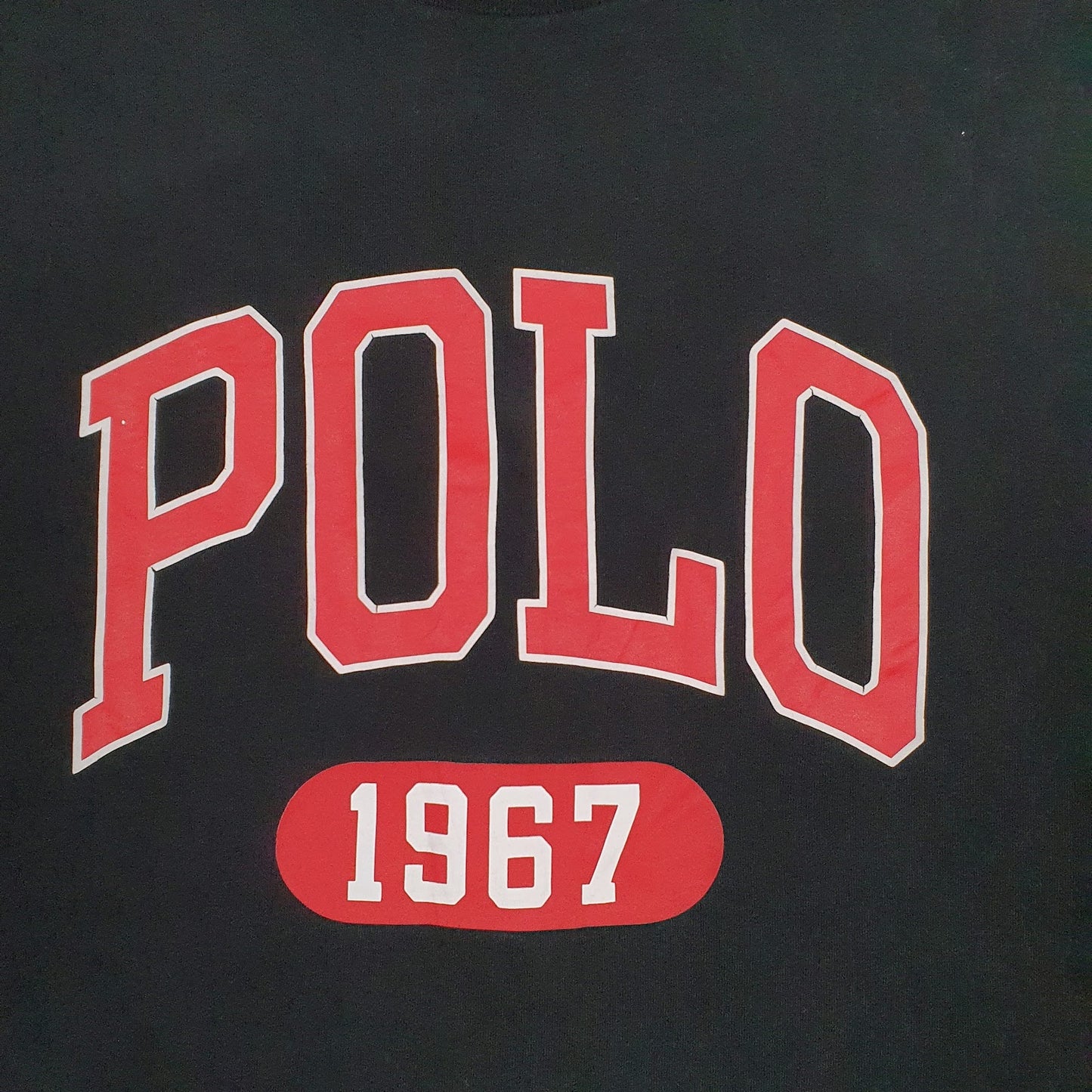 Mens Black Polo Ralph Lauren Spellout  T Shirt