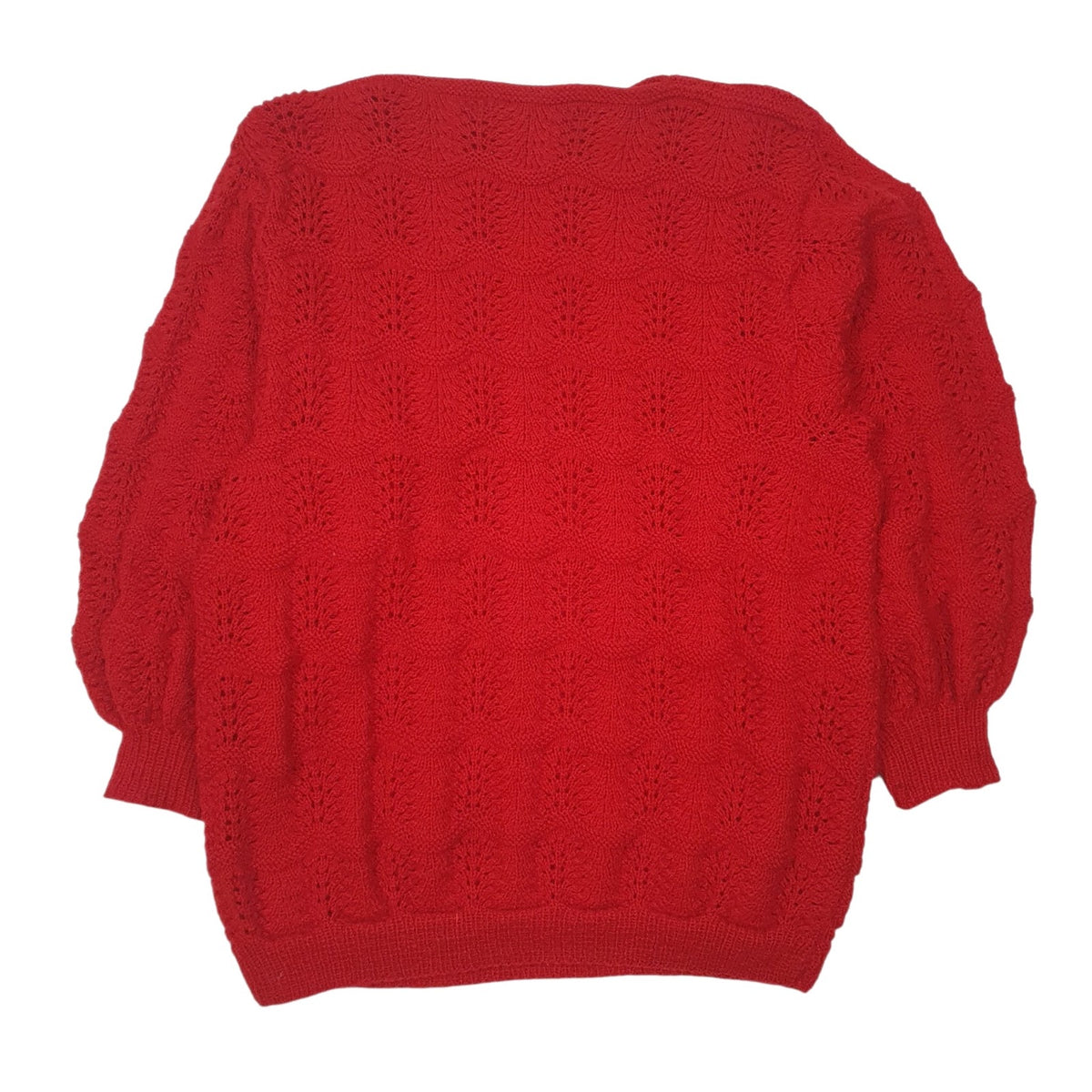 Womens Red Unbranded Knit Crewneck Jumper