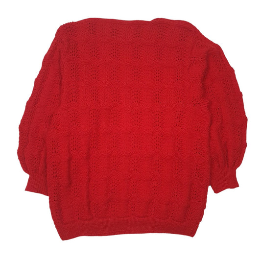 Womens Red Unbranded Knit Crewneck Jumper