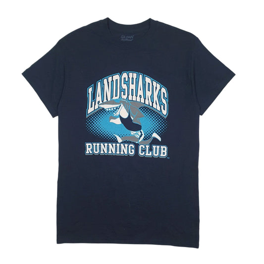 Mens Navy Gildan Landsharks Running Club Short Sleeve T Shirt
