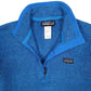 Womens Blue Patagonia Better Sweater Quarter Zip Jumper
