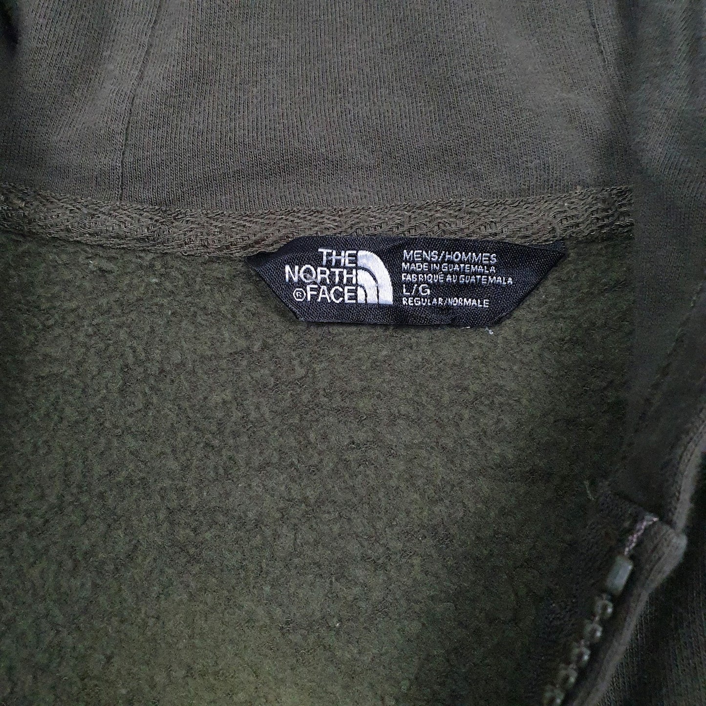 Mens Green The North Face Patches Full Zip Jumper