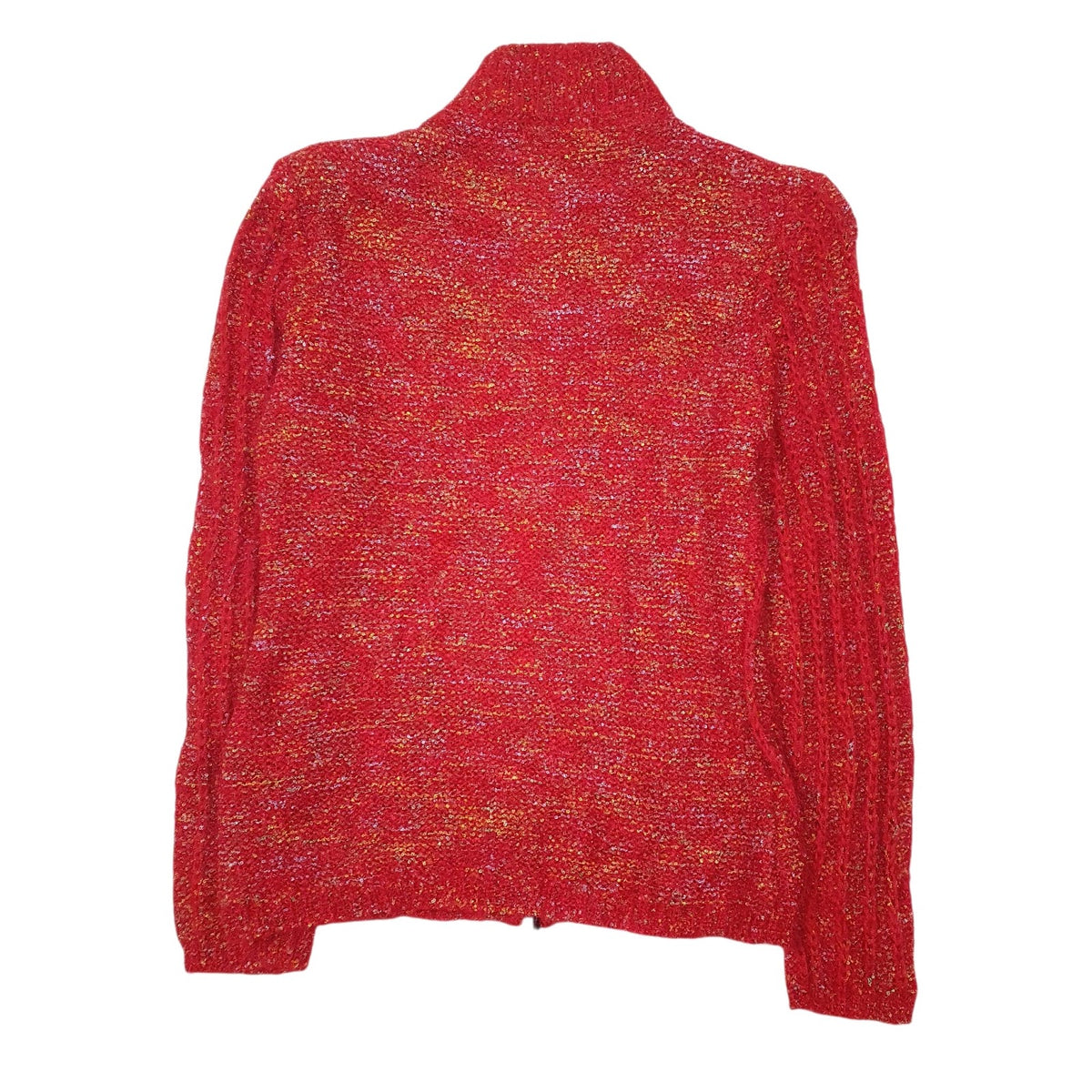 Womens Red E.W.W  Full Zip Jumper