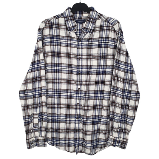 Mens White Croft & Barrow Flannel Long Sleeve Shirt