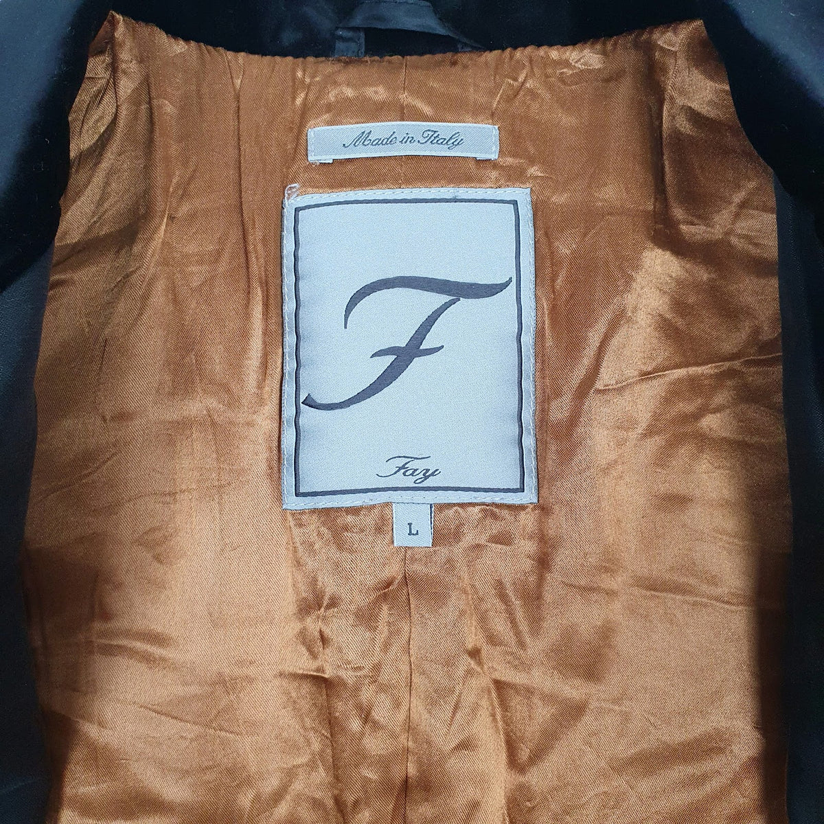 Womens Black Fay Windbreaker Made In Italy  Coat
