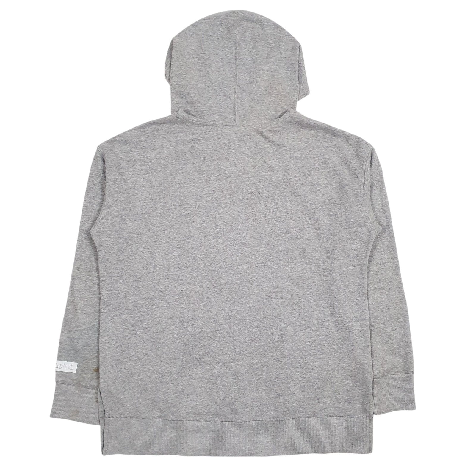 Mens Grey Reebok Spellout Hoodie Jumper