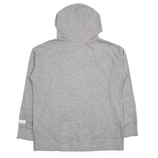 Mens Grey Reebok Spellout Hoodie Jumper