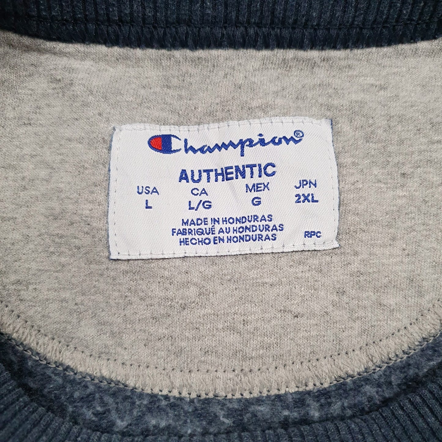 Mens Navy Champion  Crewneck Jumper