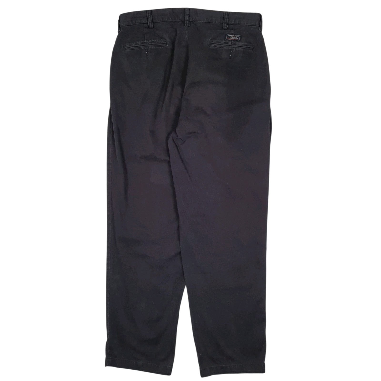 Mens Navy Polo Ralph Lauren Andrew Pant Double Pleated  Trousers